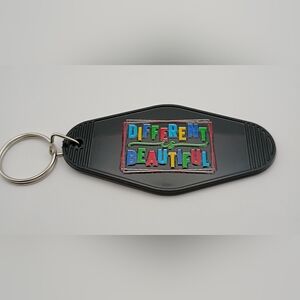 Motel Custom Keychain Retro Styled Black Autism Keychain Keyring Car Accessory
